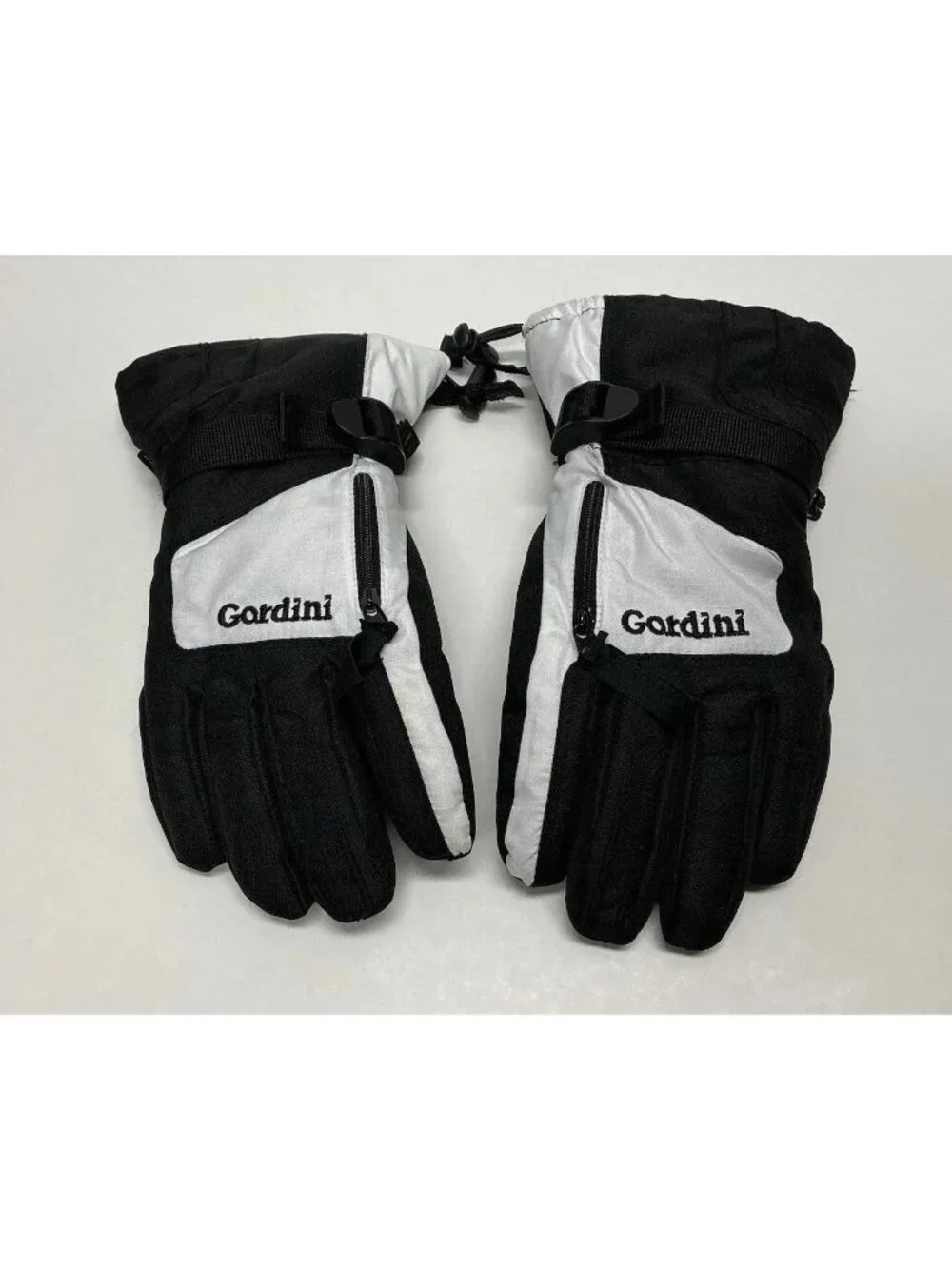 Gordini Jr Black Winter Gloves Youth Medium Ski Snow Gloves Zipper Pocket Drimax